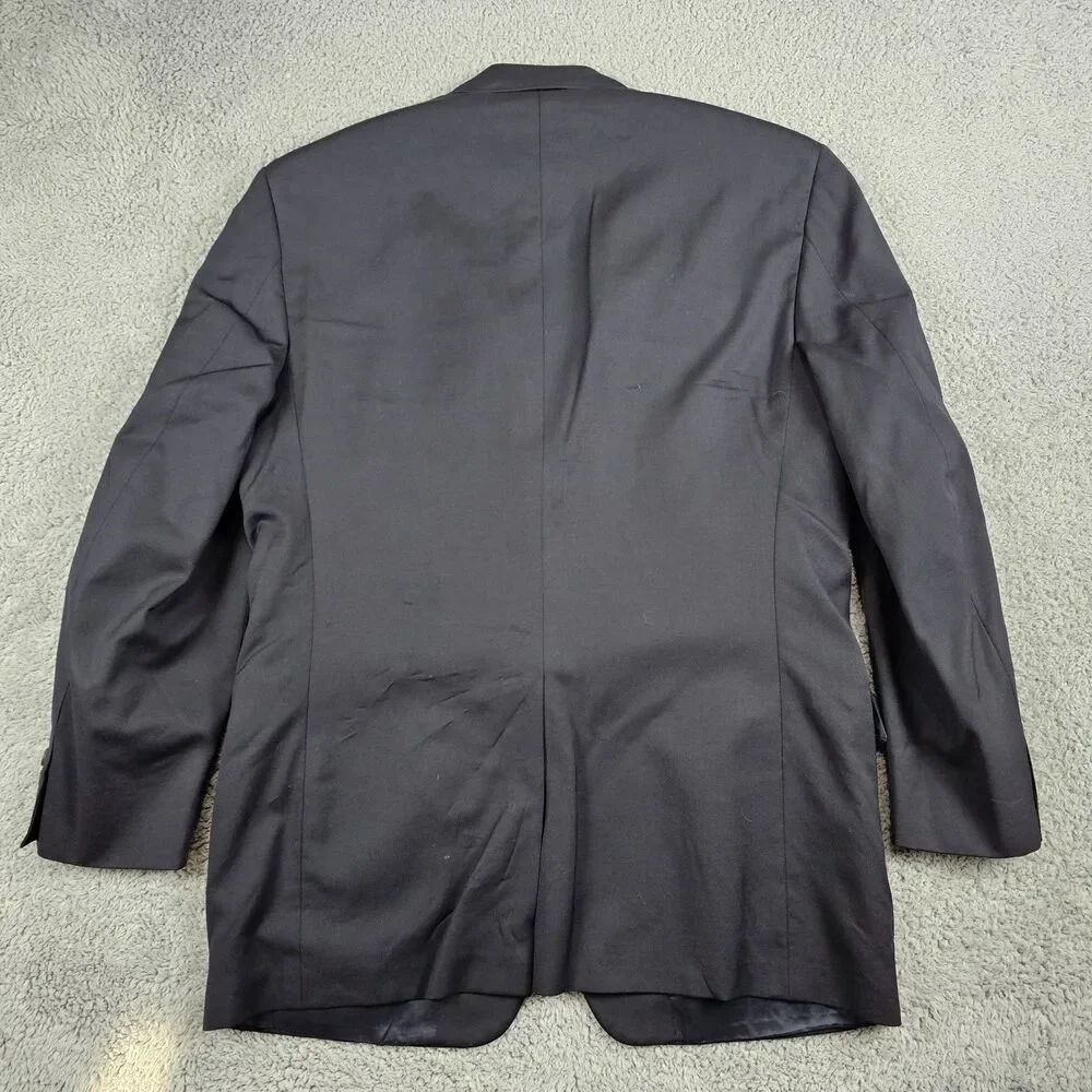 Brooks Brothers Blazer Sport Mens 41R Black Super 110s Wool 2 Button Coat